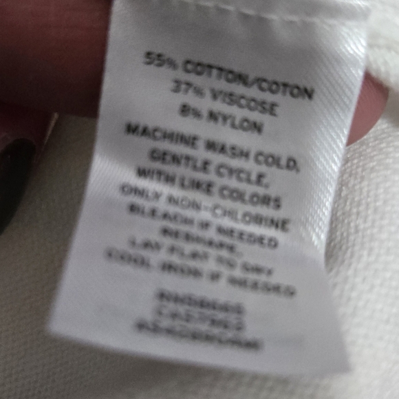 1901 White Sweater With a Nautical Navy Anchor Design. Size XS - Picture 8 of 10